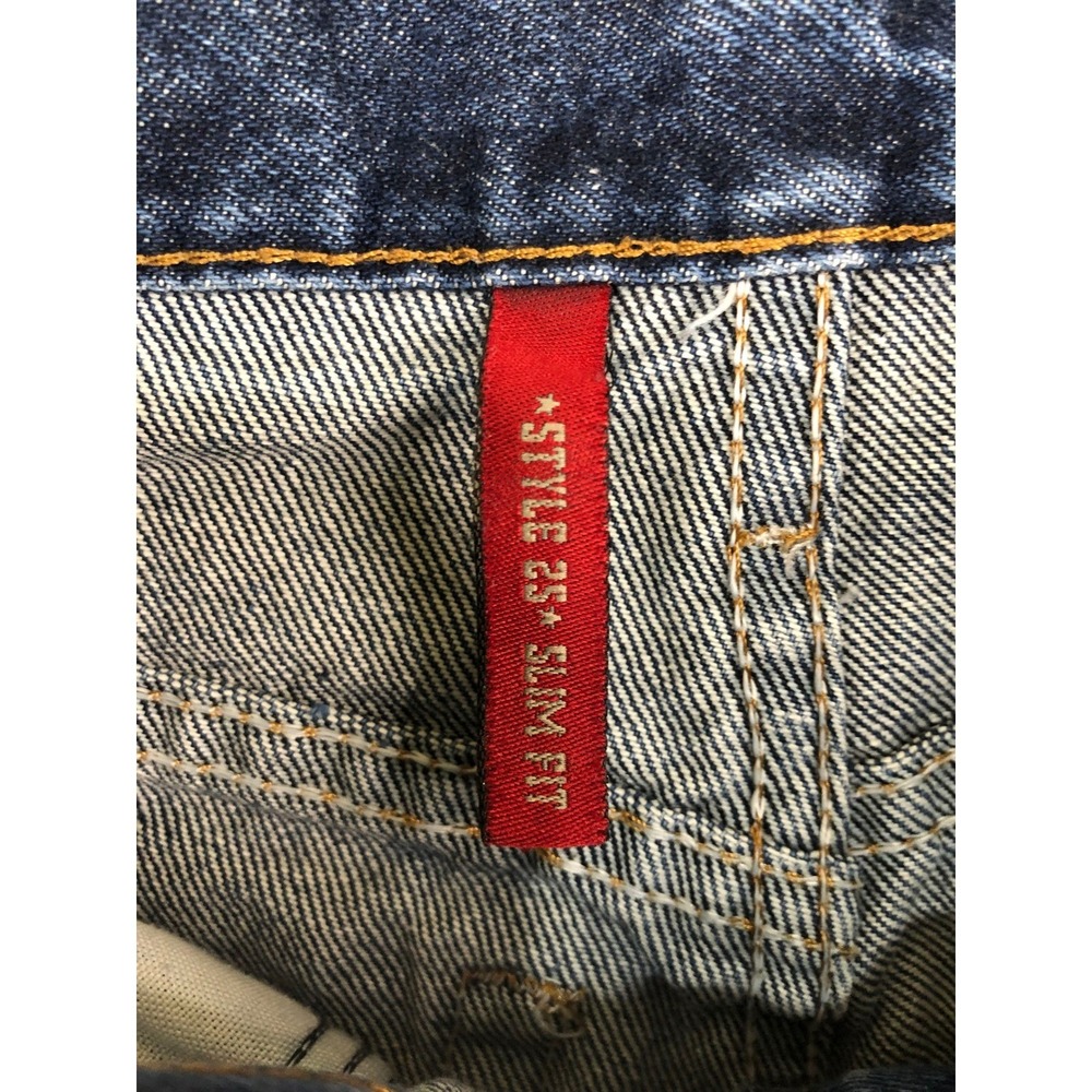 Wrangler 20X Jeans Men 27x34 (Tag 28x34) Blue Slim Fit Western Distressed - Picture 5 of 11